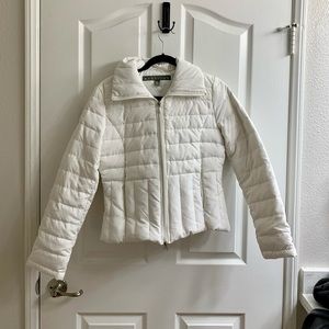 KENNETH COLE REACTION WHITE PUFFER JACKET